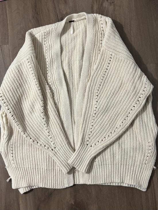 Free People Sweaters - Free People Cream Knit Cardigan